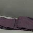 Nanspring Plum Linen Curtains 96 Inches Long 2 Panels Set for Living Room Rod Pocket Back Tab Semi Sheer Light Filtering Protect Privacy Plum Curtain for Bedroom Floor Length 52x96