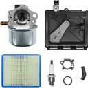 799868 Carburetor Replacement for Briggs & Stratton 498170 799872 694202 790821 14111, Lawn Mower Carburetor with 795259 Air Filter Primer Base, Fits 120XXX 121XXX 122XXX Series 4-7 HP Engines