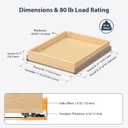 Pull Out Drawers for Kitchen Cabinets 17" W x 21" D Birch Wood