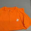Runhit Boys Compression Shirt Short Sleeve Youth Basketball Undershirt Kids Quick Dry Athletic Base Layer T-Shirt Orange L