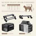 Top-Expandable Pet Carrier with Wheels Pet Window,18x11x11 Airline Approved
