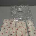 3 Pcs Makeup Bag Cosmetic Bag Set for Girls Women Travel Organizer Bathroom Toiletry Pouch Large Capacity Storage Bag (Strawberry Beige)