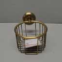Vintage Toilet Paper Holder Wall Mount,Antique Brass Toilet Paper Holder,Roll Tissue Wire Basket Bathroom