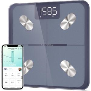 Etekcity Smart Scale for Body Weight and Fat Percentage, Digital Bathroom Accurate Weighing Machine for People's BMI Muscle, Bluetooth Electronic Body Composition Monitor Syncs with App, 400lb