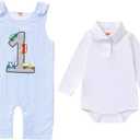 XIFAMNIY Infant Baby Boy 1st Birthday Striped One-Piece Sleeveless Cotton Romper Summer Jumpsuit Clothes
