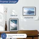 PEALSN 12x18 Picture Frame Set of 6, Display Pictures 11x17 with Mat or 12x18 without Mat for Wall Mounting Display, Poster Frames Collage for Wall Decor, Black.