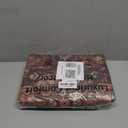 Anidaroel 36"x48" Chair Mat for Hardwood Floor/Tile Floor, Desk Chair Mat for Hard Floors, Under Desk Rug Protector for Rolling Chair, Computer Gaming Chair Mats, Low Pile Carpet Floor Mat (Brick Red/Dull Teal)