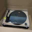 Vinyl Record Player 3-Speed Belt-Drive Turntable with Stereo Speakers and USB Play&Recording (Light Wood)
