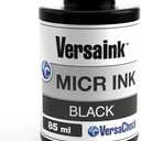 VersaInk-Nano Black MICR Ink -85ml  Magnetic Ink for Check Printers and All-in-One Inkjets - Standard MICR Signal, V0101S-7304