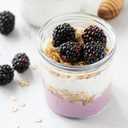 SHOWIN Overnight Oats Containers with Lids, 16oz Glass Jars with Lids 2 pcs, Milk White, Wide Mouth Mason jars for Salad, Yogurt, Snacks, Meal Prep