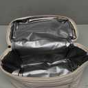 NOL Natural Organic Lifestyle Insulated Lunch Bags for Women Cooler Bag Lightweight Nylon Waterproof Lunch Box For WorkMedium, Cream (Medium (8 Liters))