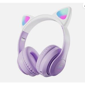 Cat headset, STN-28, color purple, Led colorful light