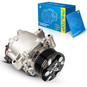 PHILTOP 98555 Air Conditioning AC Compressor for Civic 2006 2007 2008 2009 2010 2011 1.8L, AC Compressor with Clutch