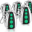 5 Pack M12 Remote Control Gate Openers 4-Button Wireless Transmitter for Automatic Swing Sliding Garage Door Openers Security Gate Controller with Keychain