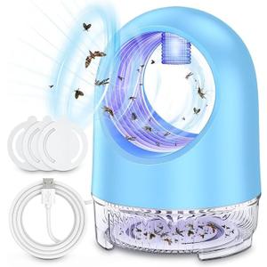 Fly Trap Indoor  Fly Traps for Home, Catch Fruit Flies, Gnats, Mosquitoes & Moths  Quiet Bug Catcher with Fan678