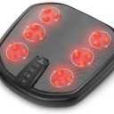 COMFIER Shiatsu Foot Massager for Plantar FasciitisNeuropathy, Keading Feet Massager Machine with Heat.Foot & Back Massager with Washable Cover, Feet Warmer for Men,Women (Dark)