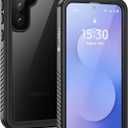 Lanhiem for Samsung Galaxy S25 FE Case, IP68 Waterproof Dustproof with Built-in Screen Protector, Heavy Duty Full Body Protective Phone Case for Galaxy S25FE 5G 6.7 Inch, Black
