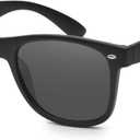 Jcerki Polarizing Nearsighted Sunglasses Tinted Gray Men Women Myopia Distance Glasses **These Are Not Reading Glasses** (Black, -2.75)