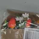 Zeyune 6 Pack Small Strawberry Centerpieces for Tables Decoration Spring Fake Artificial Strawberry Potted Rustic Plastic Flower Plant in Burlap Vase for Birthday Party Baby Shower Wedding Home Office