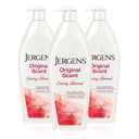 Jergens Original Scent Dry Skin Body Lotion, Hand and Body Moisturizer, Cherry Almond Essence, Dermatologist Tested, 21 Oz, Pack of 3