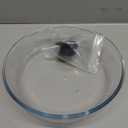 10in Glass Microwave Splatter Cover for Food with Silicone Mat, 10in Glass Microwave Plate Lid with Vent Holes & Easy-Grip Handle, Dishwasher Safe, No Plastic, Food Grade