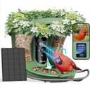 Birdfy 2 Smart Bird Feeder with Camera, Dual-Lens (2K+1080P) Camera for Live Streaming & Close-Up Photos, AI Identifies Bird Species, Solar-Powered Backyard Birdwatching Gift