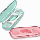 Setaria Viridis Flosser Dispenser Dental Floss Case Travel Floss Professional Toothpicks Sticks with Travel Case Superfine Floss Picks Dental Picks for Teeth Cleaning