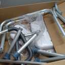 Vaunn Medical Deluxe Spa Shower Chair with Arms and Back, Bath Seat for Seniors, 350 lbs Max Weight, White With Light Gray Arms