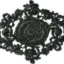Ekena Millwork CM30KTPTC 22 1/2"W X 30 3/8"H X 1 1/2"P Katheryn Ceiling Medallion , Painted Turtle Crackle
