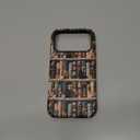 Goodon for iPhone 17 Pro Case Cute,Aesthetic Vintage Bookshelf with Floral,Compatible with Magsafe,Trendy Wildflower Unique Cool Retro Coquette Slim Silicone Phone Cover for Women Girls