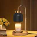 Candle Warmer Lamp with Timer and Dimmer, Height and Brightness Adjustable, Black Electric Wax Warmer for Women Mom, Best Birthday and House Warming Gift New Home Decor