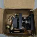 Kwikset Downtown Deadbolt Lock, Matte Black Square Exterior Keyed Front Entry Door, Pick Resistant SmartKey Rekey Security, Single Cylinder Dead Bolt, with Microban Protection (0.5" x 2.63" x 2.63")