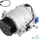 Air Condition AC Compressor with A/C Clutch Compatible with Mercedes-Benz R500/ML500 5.0L 2006-2007, CL500/S500 5.0L 2002-2006, B200 2.0L 2006-2011, C240 2.6L/C320 3.2L 2001-2005 Replace CO 10807JC