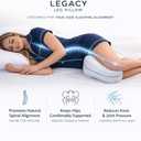 Contour Legacy Leg & Knee Foam Support Pillow for Side Sleepers Soothing Relief for Back, Hips, Knees, Joints, Nerves & Muscles, 1 Pack