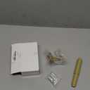 SENTO Gold Toilet Paper Holder Wall Mount, Double Post Tissue Toilet Paper Holder, Easy Installation, Heavy Duty Metal, Satin Brass