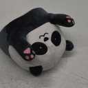 Cute Panda Plush Long Body Pillow Cuddle Cartoon Stuffed Animals Panda Plushie Soft Doll Pillows Gifts for Kids Girls Grey White