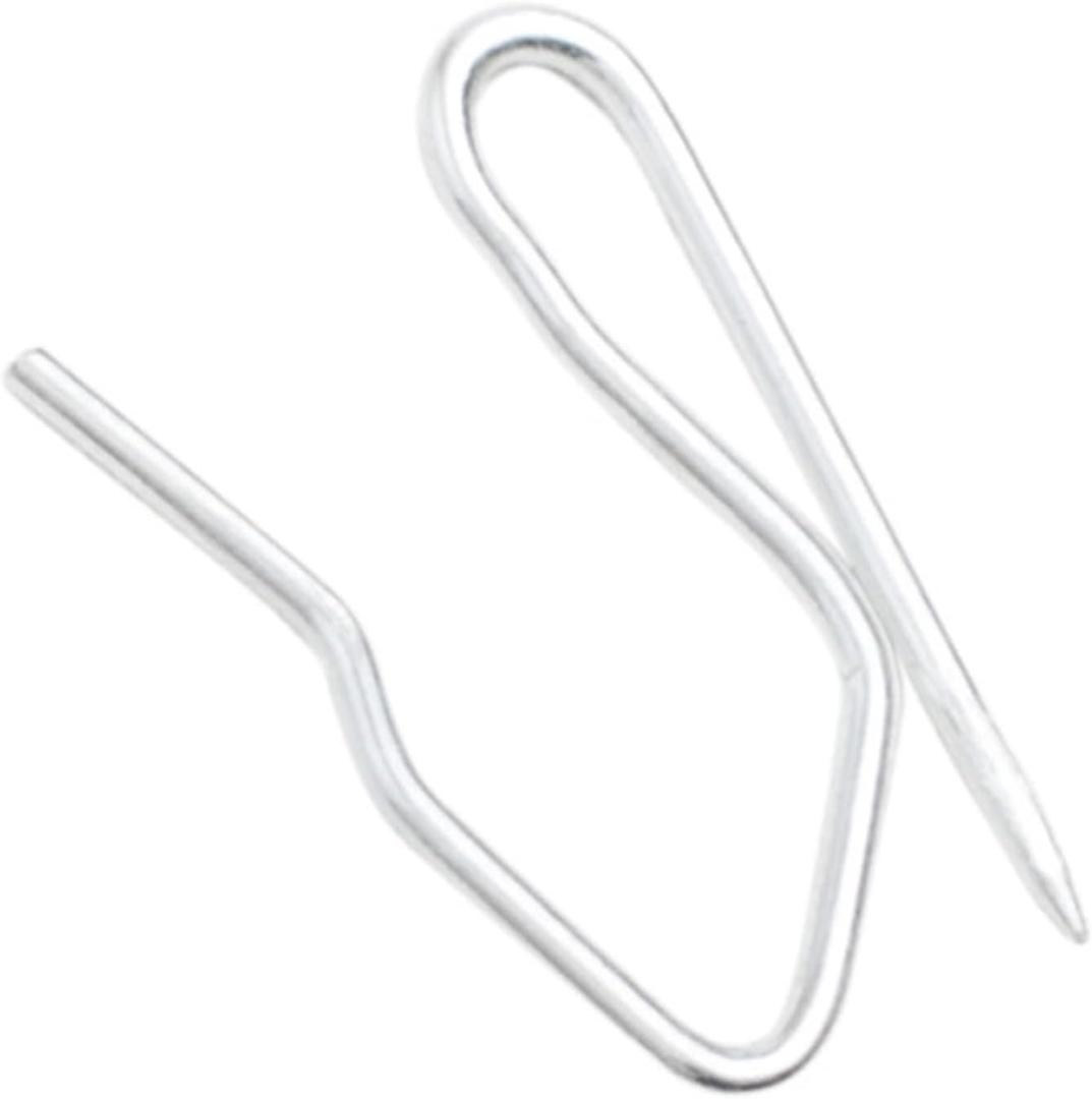 1Box Metal S Hook Curtain Tape Hook Multipurpose Hangable Hook Supplies for Indoor Outdoor Garden Yard Decor