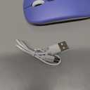 Wireless Bluetooth Mouse Rechargeable Long Lasting Dual Mode - BT 5.2 & 2.4G Silent RGB LED Mice, Slim Portable Ergonomic Mouse for Laptop/PC/Tablet/MacBook/iPad/Apple Devices(Purple)