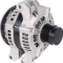 Autoround Alternator 3.6L V6 Fit for 2013-2015 Ram 1500, 11-23 Jeep Grand Cherokee, 11-23 Dodge Charger Challenger Durango, 11-23 Chrysler 300, 12V 180A CW 6-Groove Pulley, Replace# 11598N 4801778AF