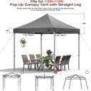 Replacement Canopy Top for Pop Up Canopy Tent,Heavy Duty 600D Oxford Fabric Outdoor Tent Cover (Gray,10x10 TOP ONLY)