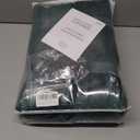 Dark Green Pinch Pleated Velvet Blackout Curtains 84 inches Long 2 Panels Set,Green Luxury Elegant Drapes for Bedroom Living Room,Thermal Insulated Back Tab Window Panels,W40 x L84,Home Decor