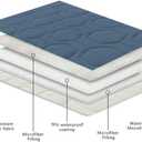 Tcksstex Waterproof and Non-Slip Dog Bed Cover and Pet Blanket Sofa Pet Bed Mat car Incontinence Mattress Protectors Furniture Couch Cover for Most Cats Dogs, Pets52x82- Navy Blue