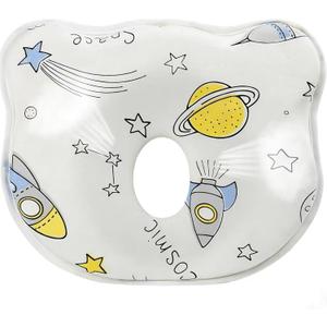 Hemsyc Unisex Baby Head & Neck Support Organic Cotton Cover Machine Washable, Cute Cartoon Bear Soft and Cozy