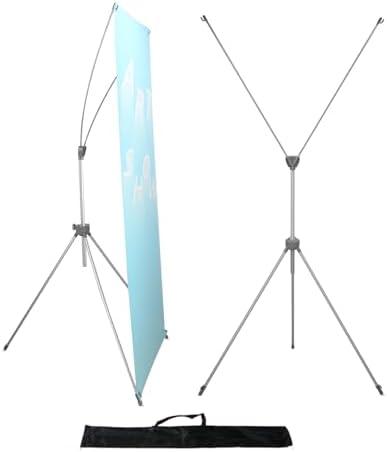 YDisplay X Banner Stand Adjustable Fit Banner Size from 23"X63" to 32"X78" Portable Oxford Bag for Trade Show Exhibition Market,2 Pack