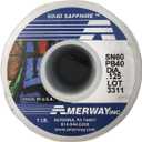 Amerway 60/40 Solder Stained Glass Supplies (1LB) with 2 Chemical Brushes