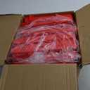 Christmas Tree Fence Decoration - 36 Pieces Red Plastic Miniature Garden Border for Home Picket Fence Decor, Christmas Tree Gate