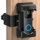 COOLWUFAN Anti-Theft Video Doorbell Mount, Adjustable Height(3.7-5.1), Compatible with Most Brand Video Doorbell, No-Drill Mounting Bracket for Most Brand Video Bell (Black)