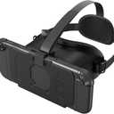 Upgraded VR Headset for Switch 2 (2025), Switch 2 VR Virtual Boy Glasses with Adjustable HD Lenses and Comfortable Head Straps with Widen Padded, Labo VR Kit 3D Goggles for Switch 2 Accessories, Black