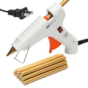 Luxiv Sealing Wax Sticks 12P with Glue Gun, 5.4" Fire Manuscript Seal Wax Sticks for Wedding Invitations, Envelopes & Package Decoration (Gold)