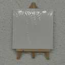 32 Pack 4 x 4 Inch Mini Canvases with Easel Sets for Painting Small Art Stretched Canvases Panels Pack with Wood Display Easel for Kids Classroom Crafts Operation Christmas Gifts Items